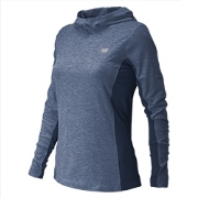 New Balance Women'sCW Tech Hoodie Pigment with Navy I2v8790